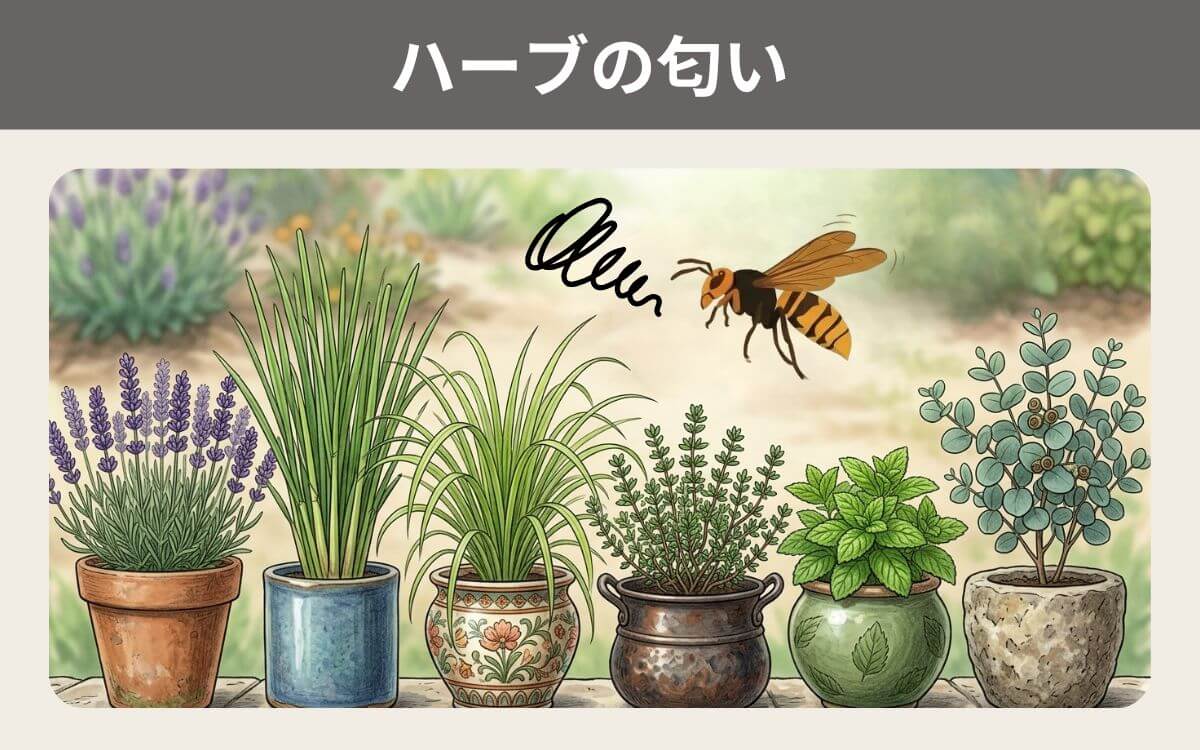 ハーブの匂い