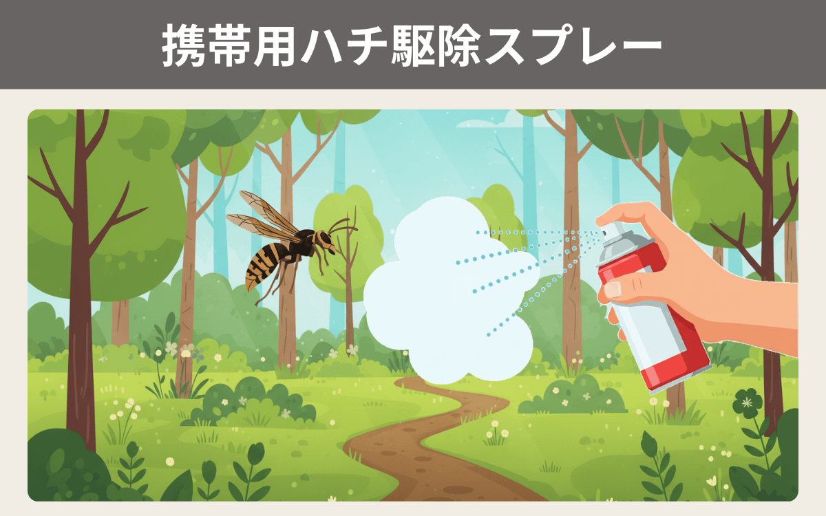 もしものために持っておきたい携帯用ハチ駆除スプレー