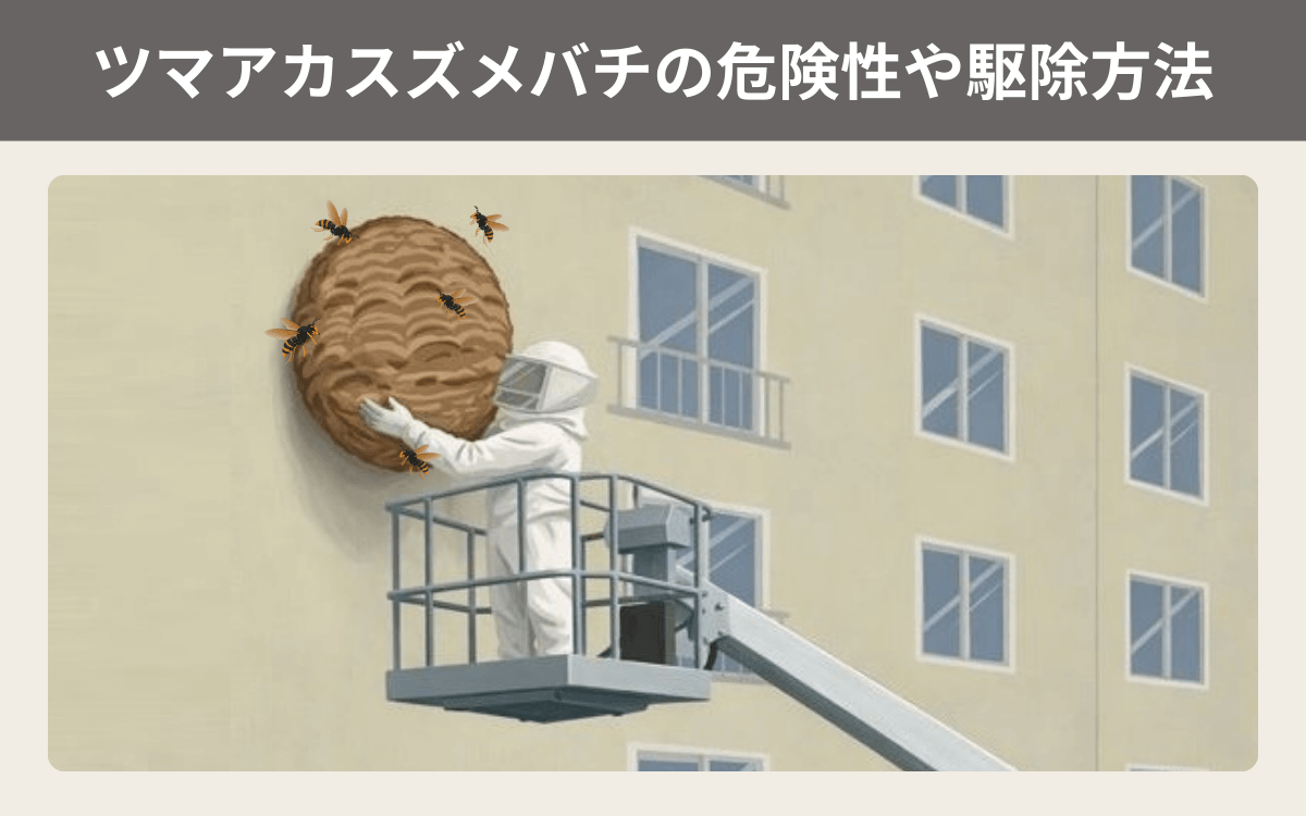 ツマアカスズメバチの危険性や駆除方法
