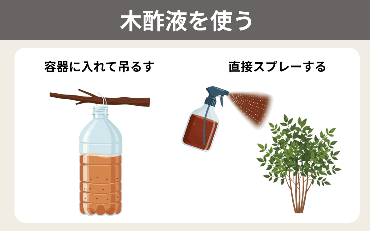 木酢液を使う