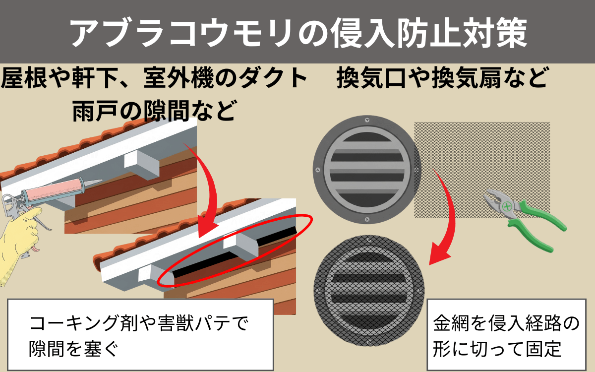 駆除手順⑤侵入防止対策をする
