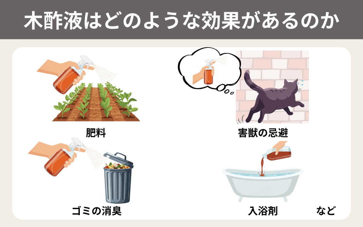 木酢液はどのような効果があるのか