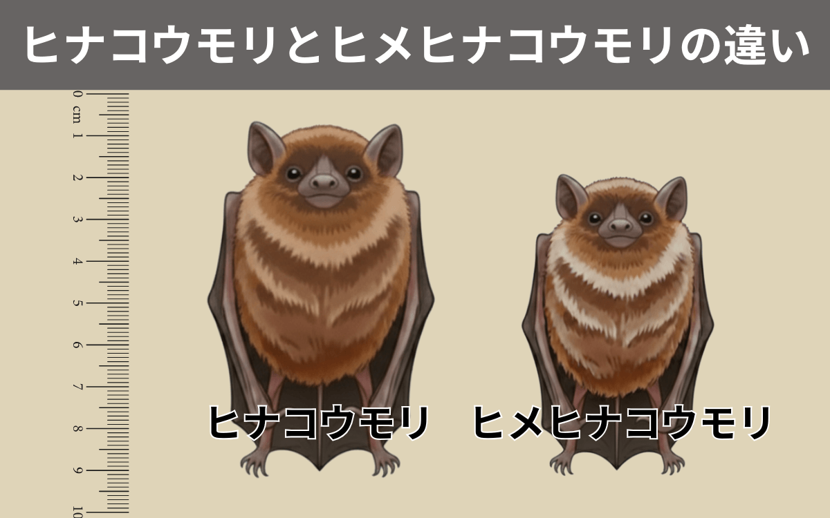 ヒナコウモリとヒメヒナコウモリの違い