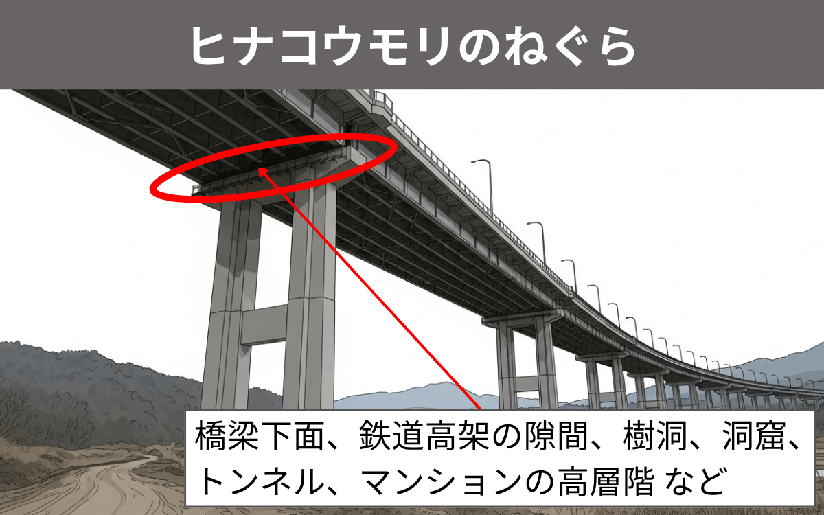ヒナコウモリのねぐら