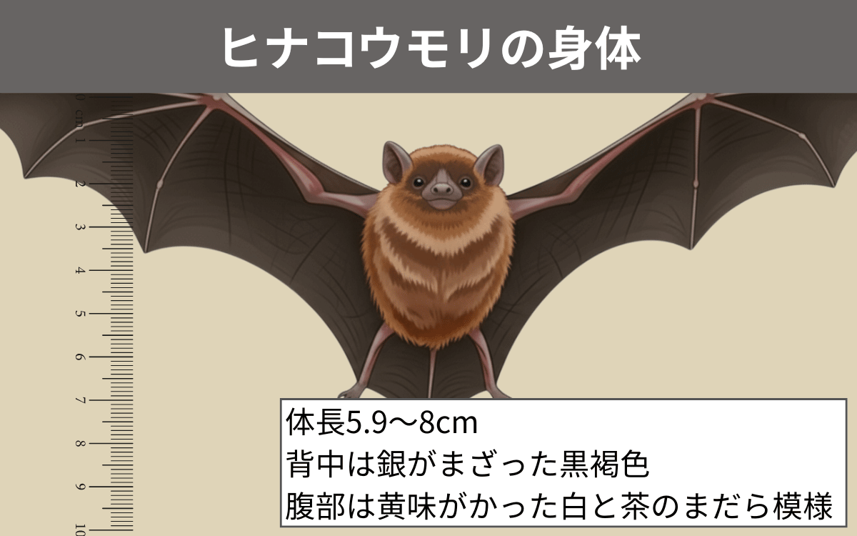 ヒナコウモリの身体