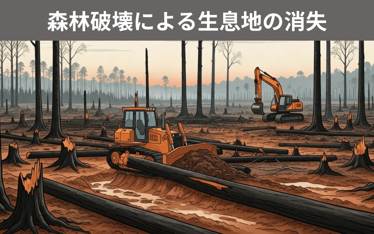 ストローオオコウモリの減少原因② 森林破壊