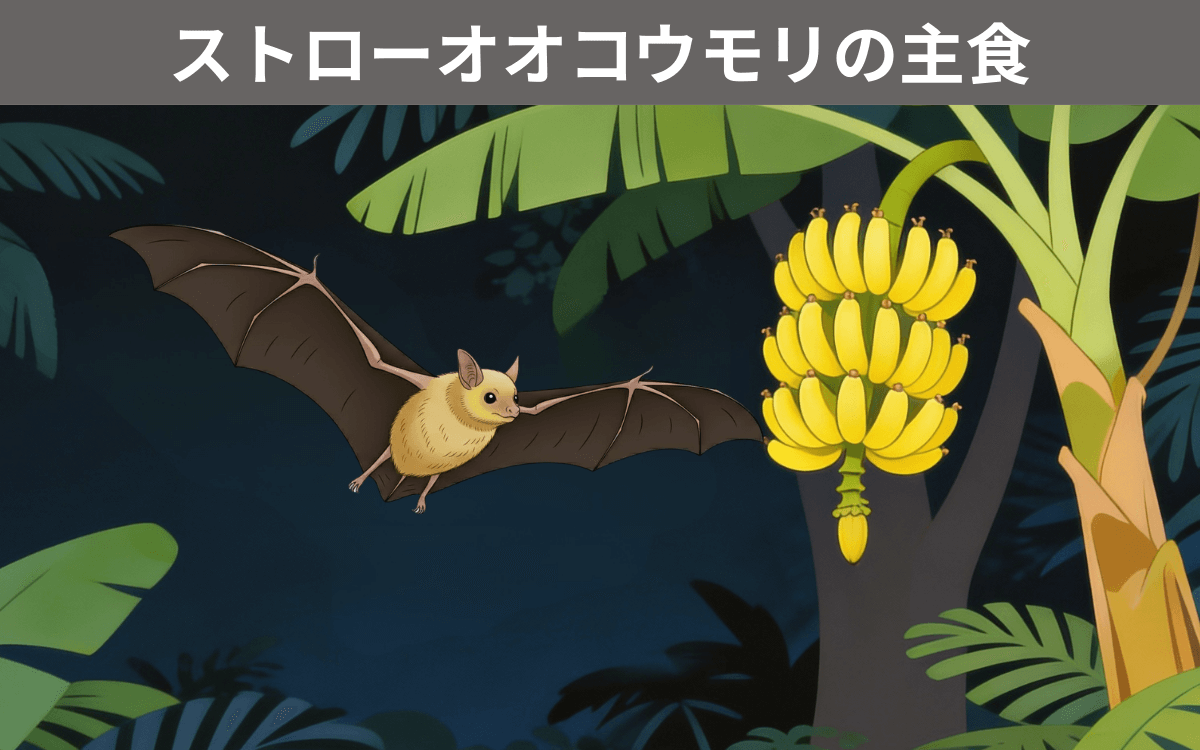 ストローオオコウモリの主食