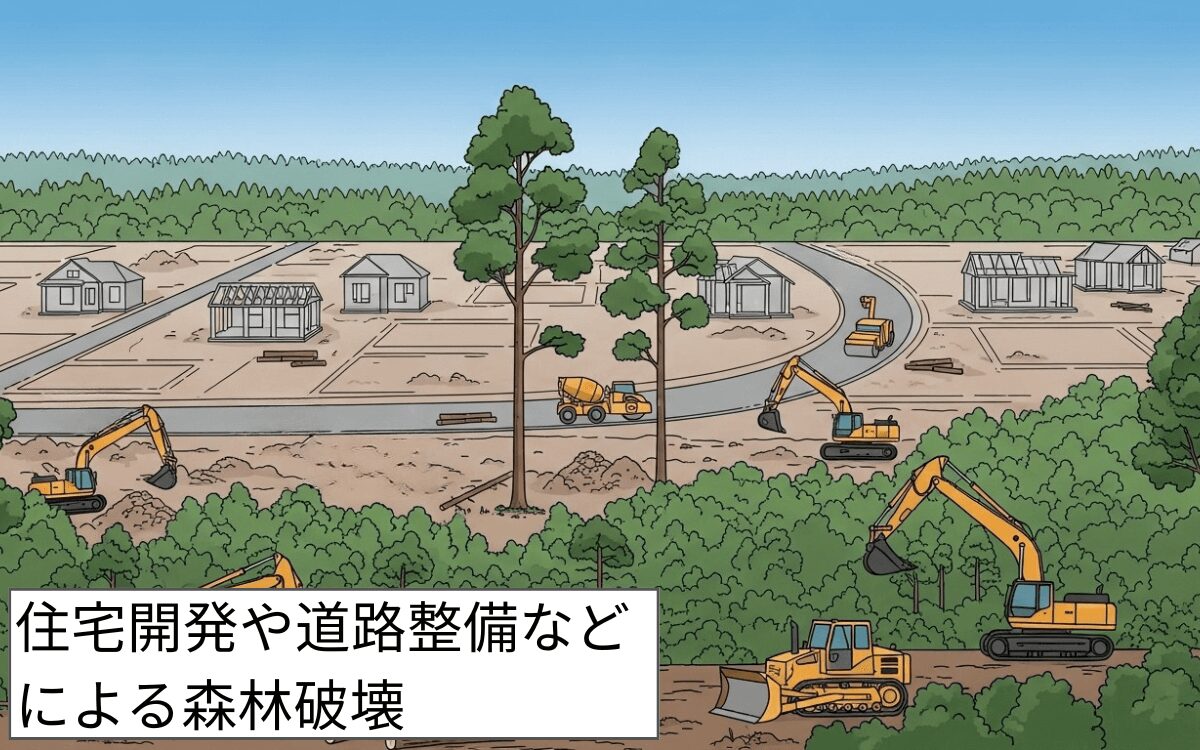 原生林の減少が原因