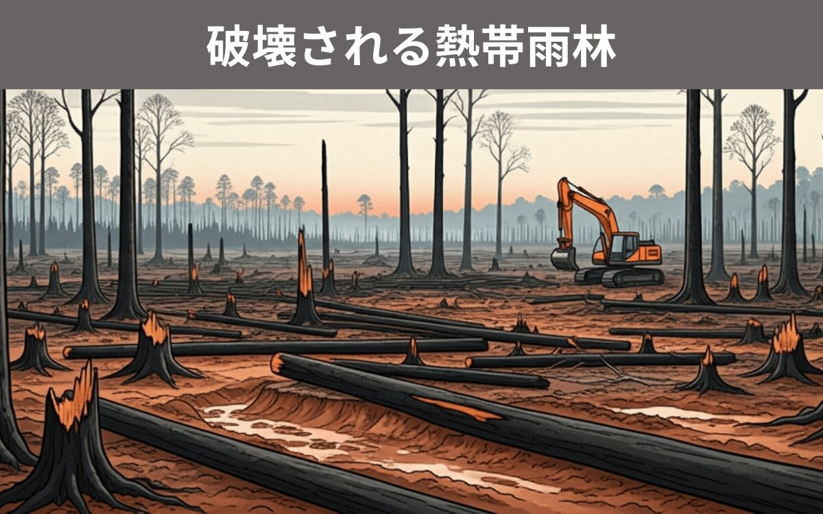 破壊される熱帯林