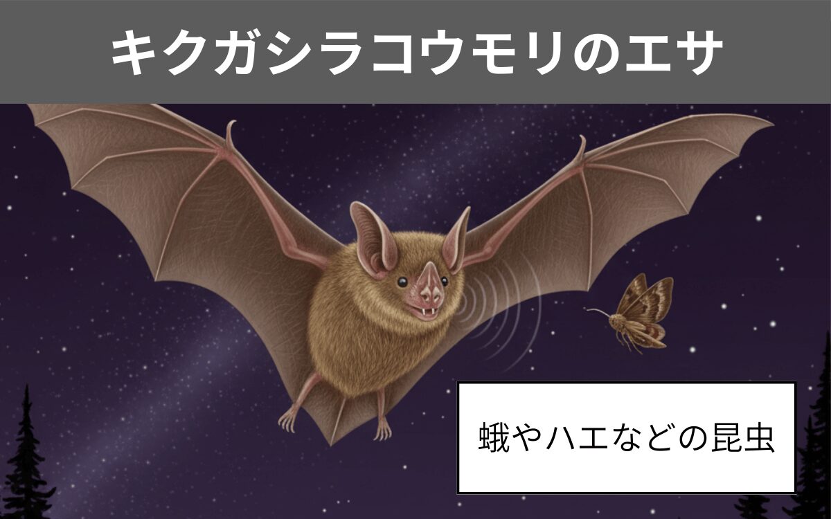 キクガシラコウモリのエサ