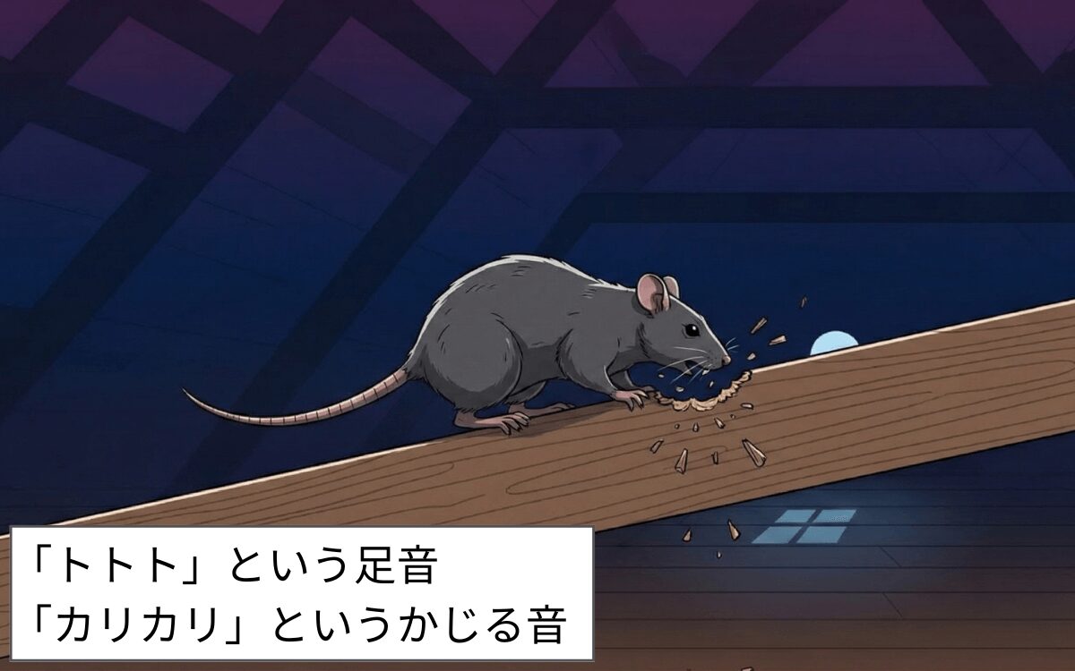 ネズミの活動音