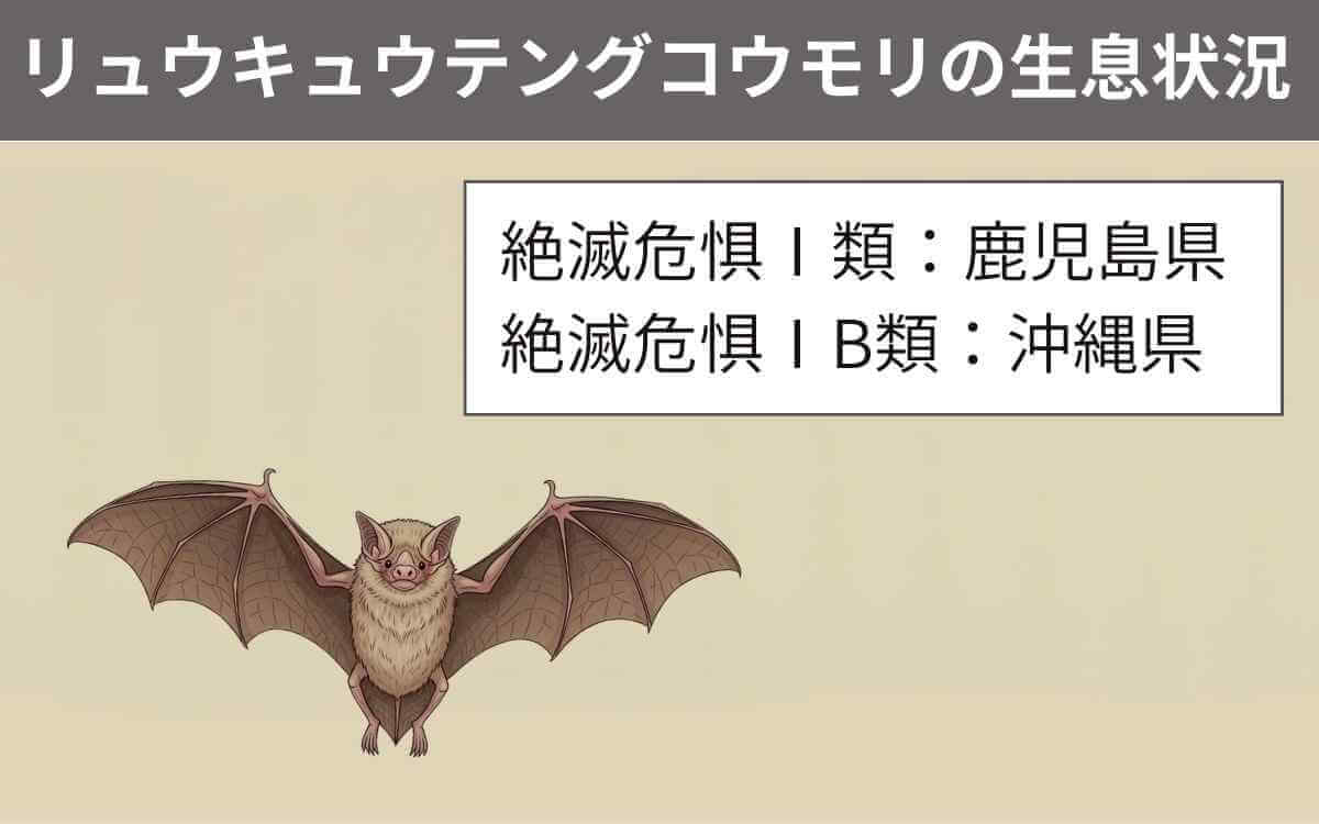 リュウキュウテングコウモリの生息状況
