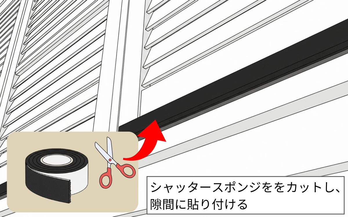 【封鎖方法③】シャッター・雨戸の隙間
