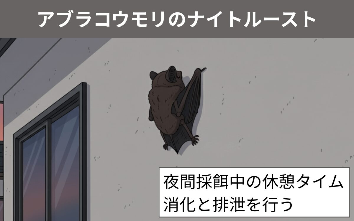 アブラコウモリのナイトルースト