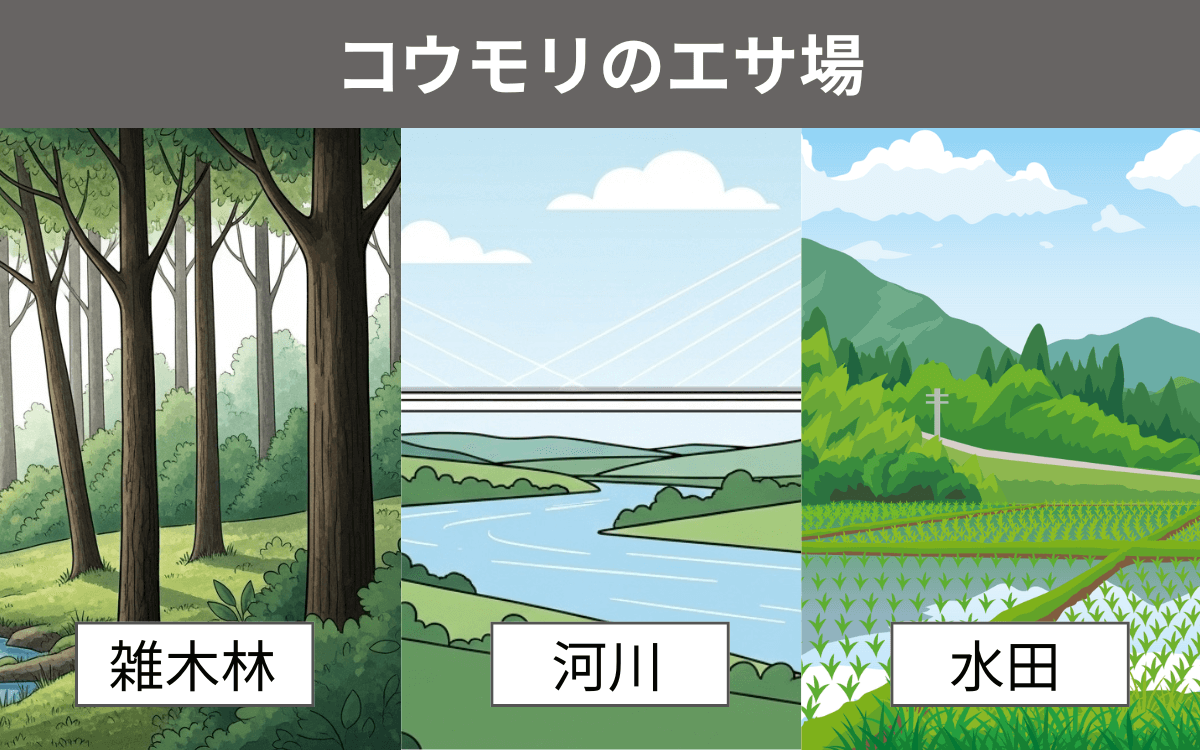 コウモリのエサ場