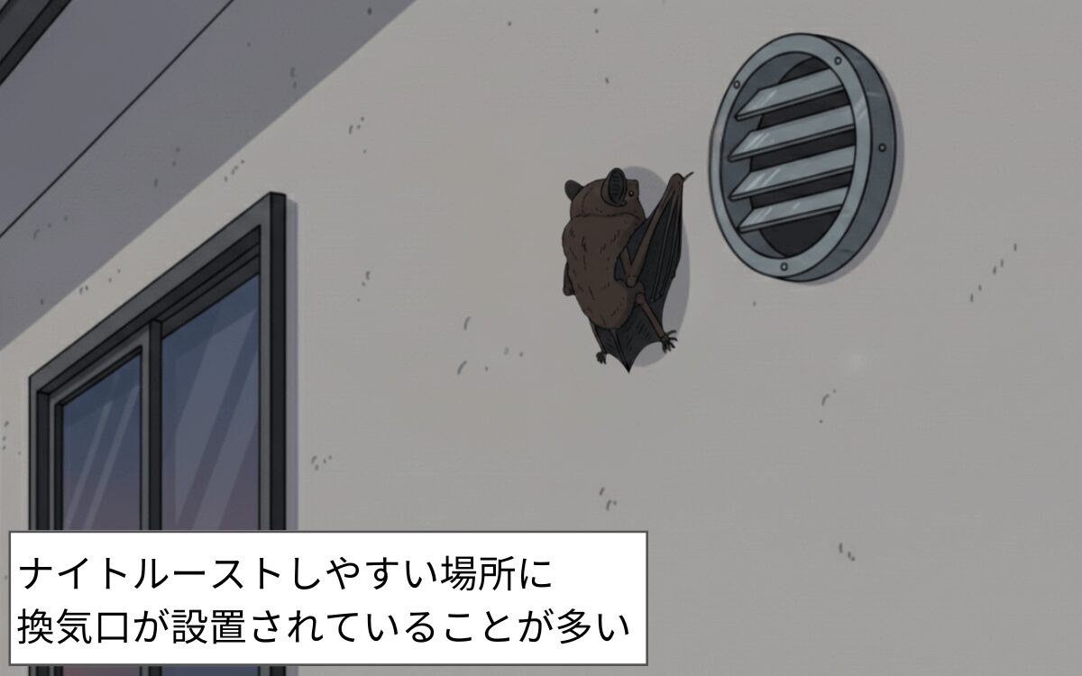 【換気口に入る理由③】ナイトルースト時に入りやすい 1