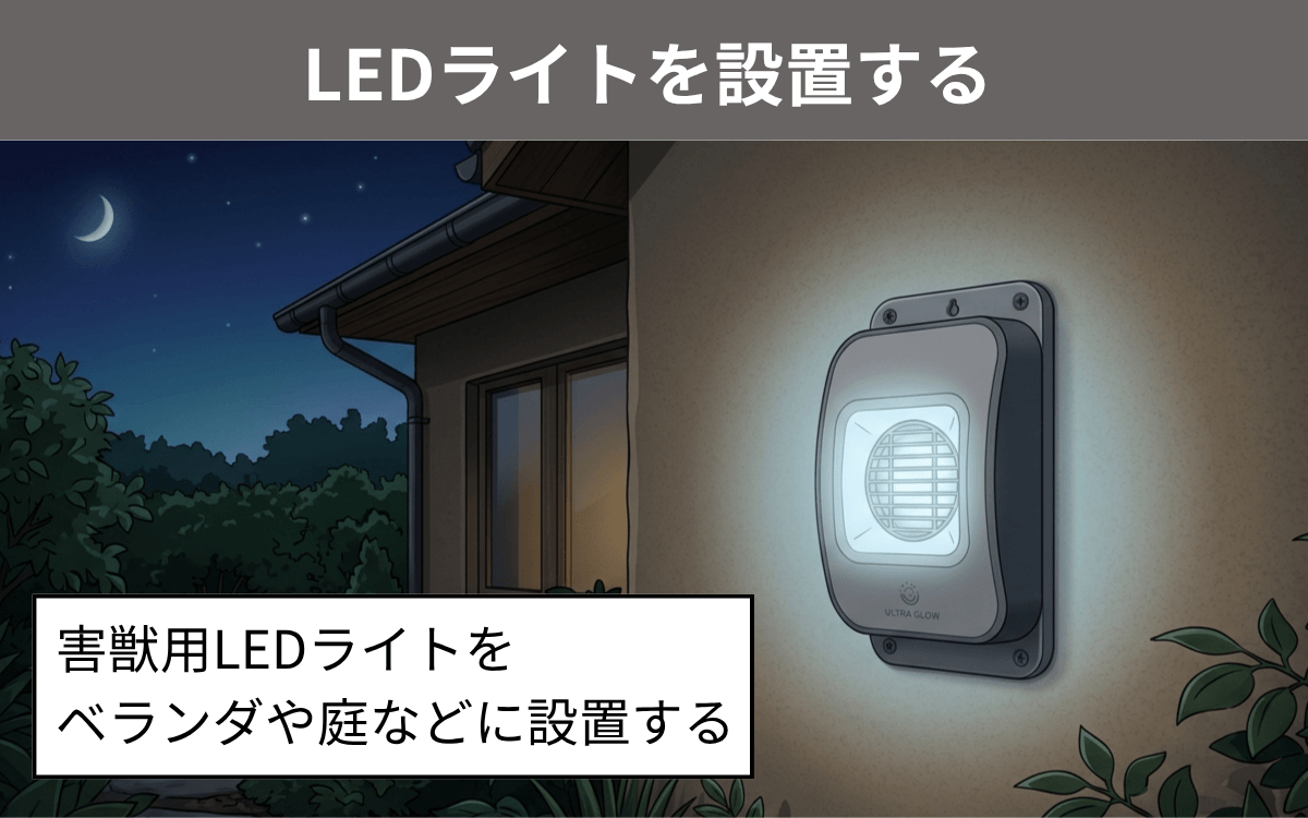 LEDライトを設置する