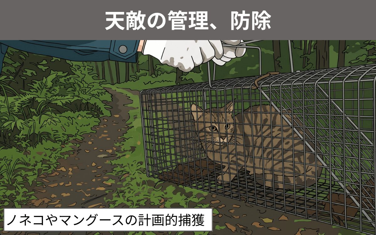 天敵の管理、防除 トゲネズミ