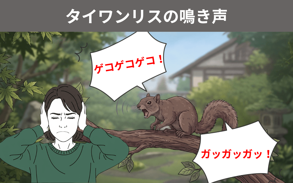 タイワンリスの鳴き声