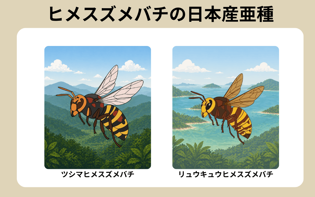 ヒメスズメバチの日本産亜種