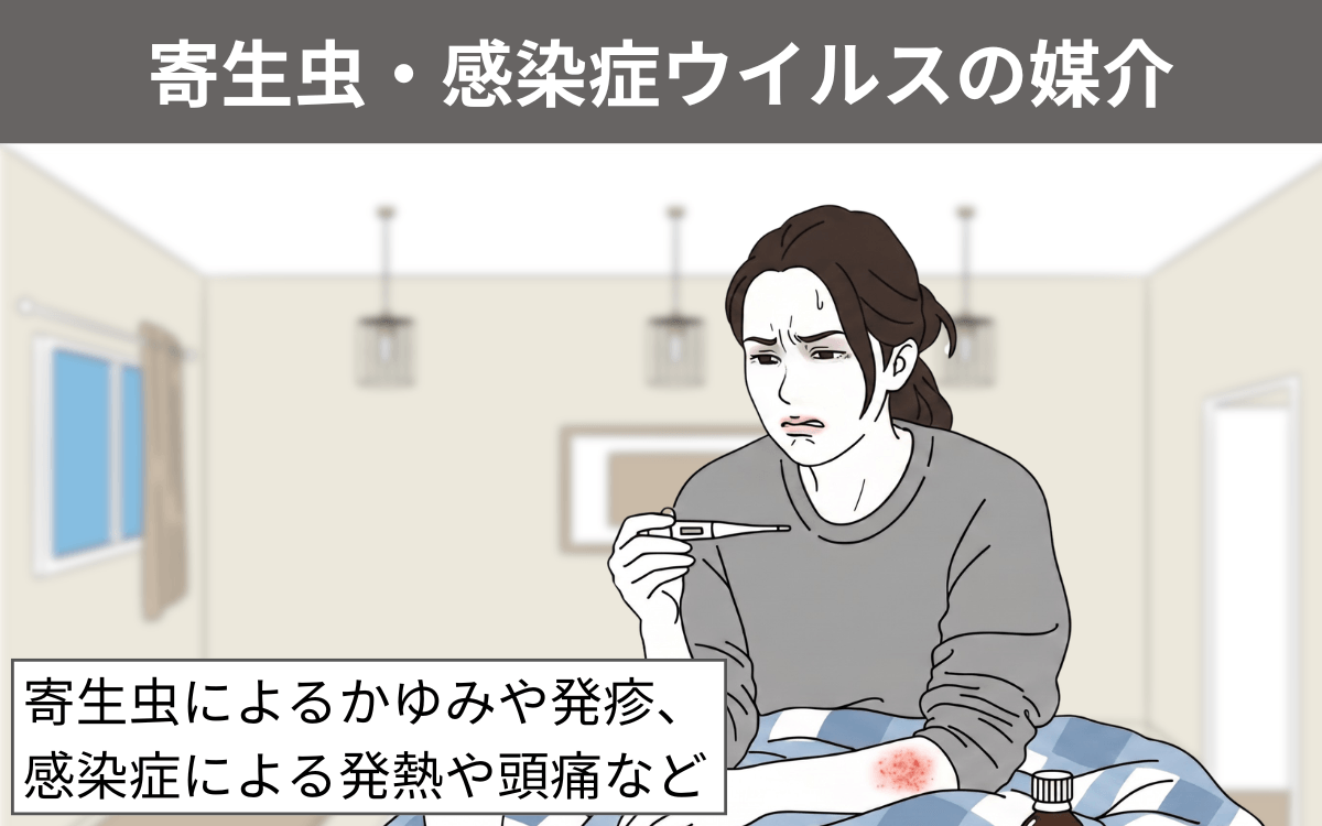 寄生虫・感染症ウイルスの媒介