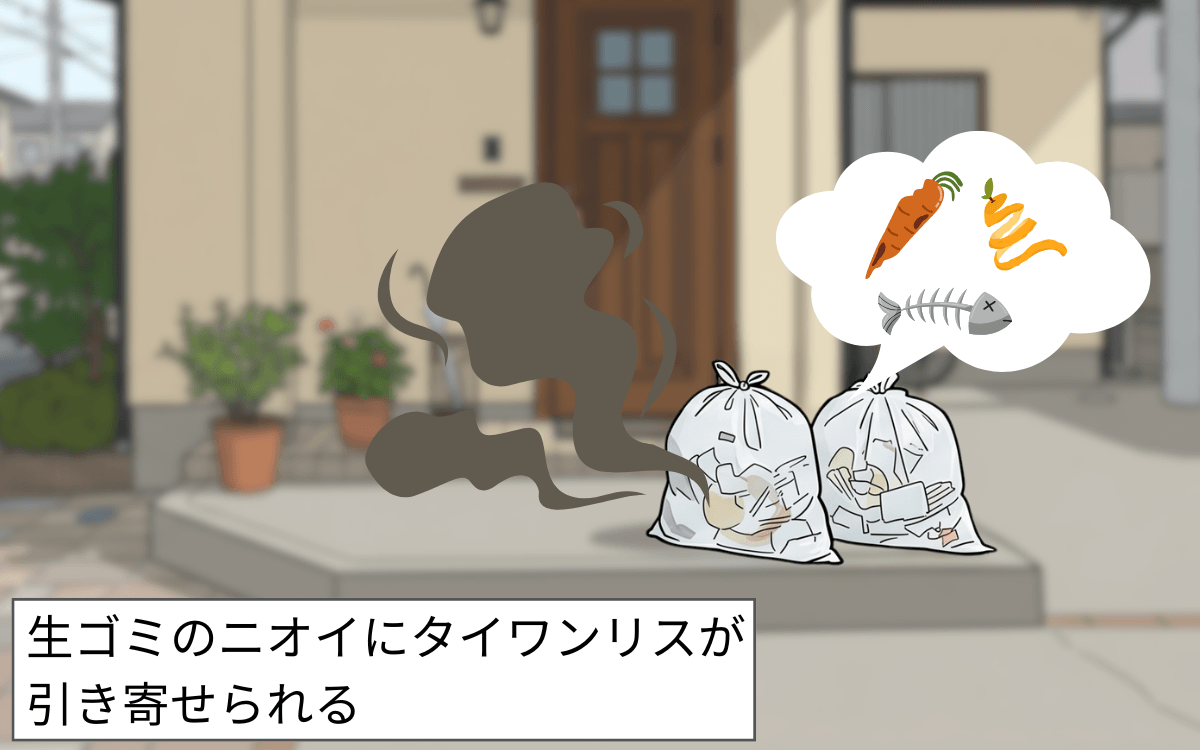屋外に生ゴミを放置しない