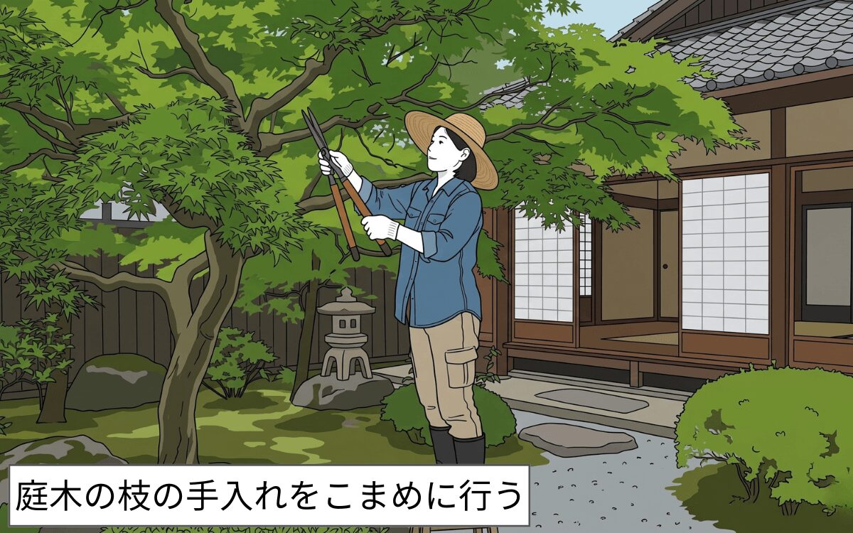 庭木を剪定する