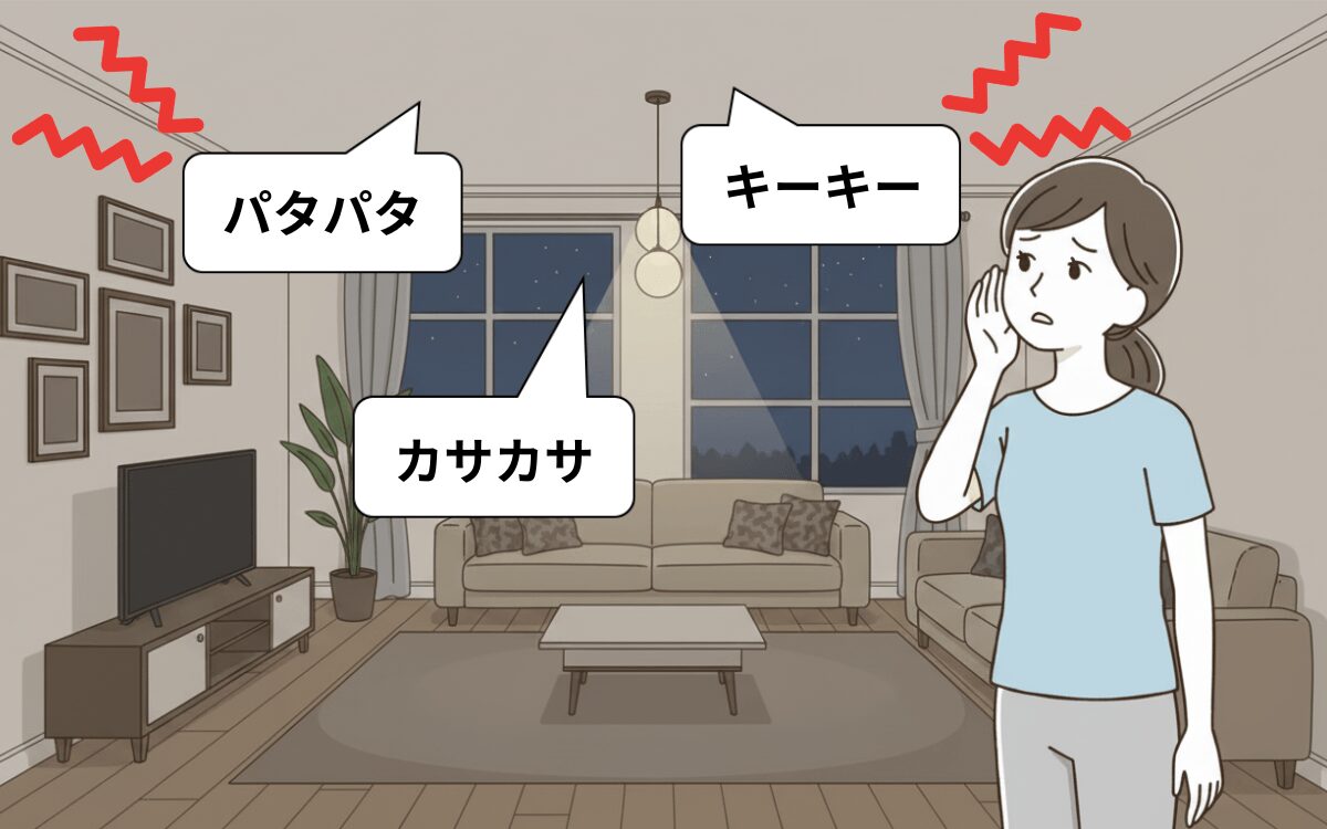 コウモリによる騒音