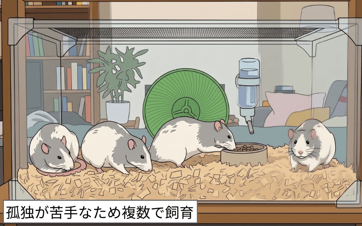 【ネズミのみ】複数で飼う