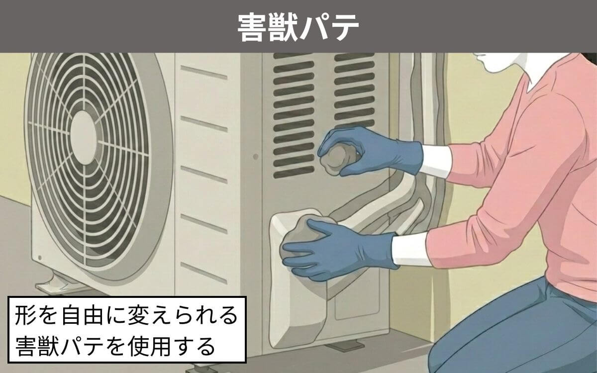 アルミホイル以外 害獣パテ