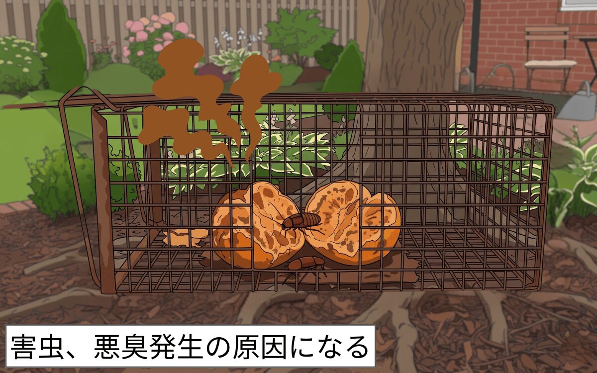 エサを長期間放置しない
