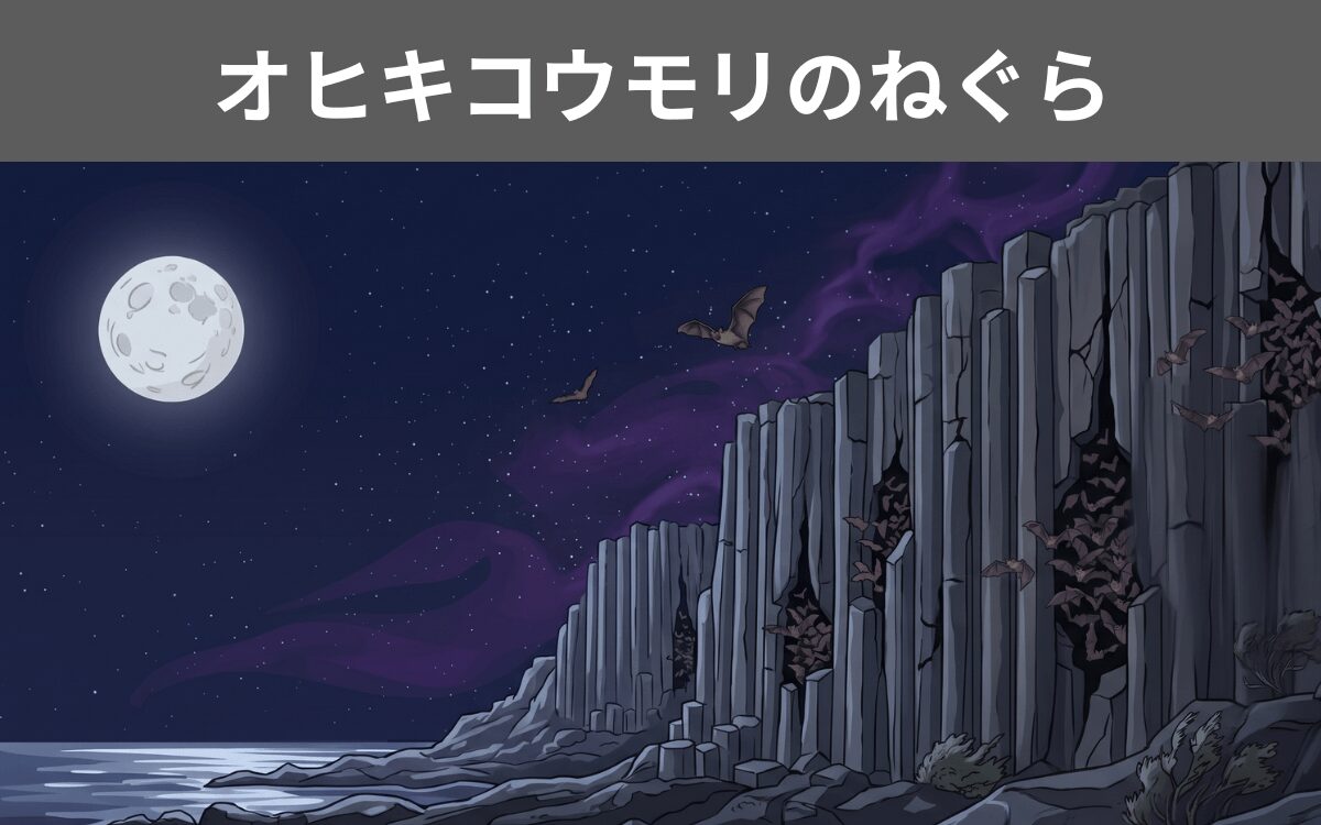 オヒキコウモリのねぐら