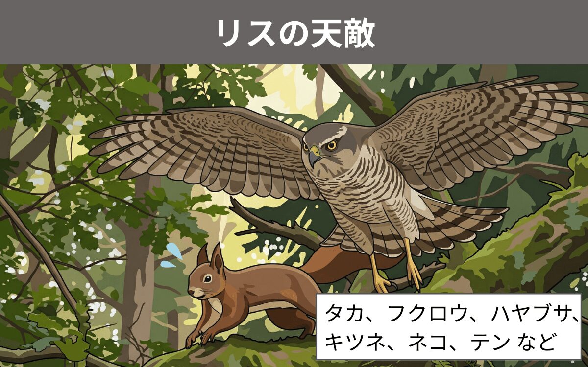 リスの天敵