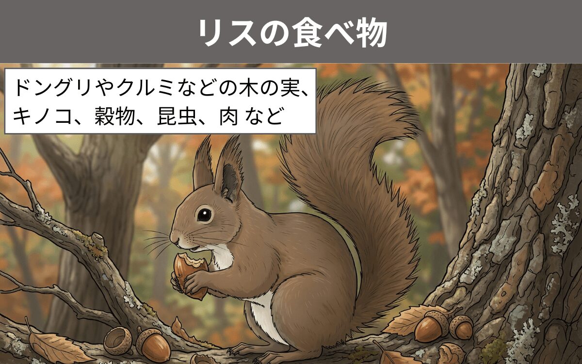 リスの食べ物