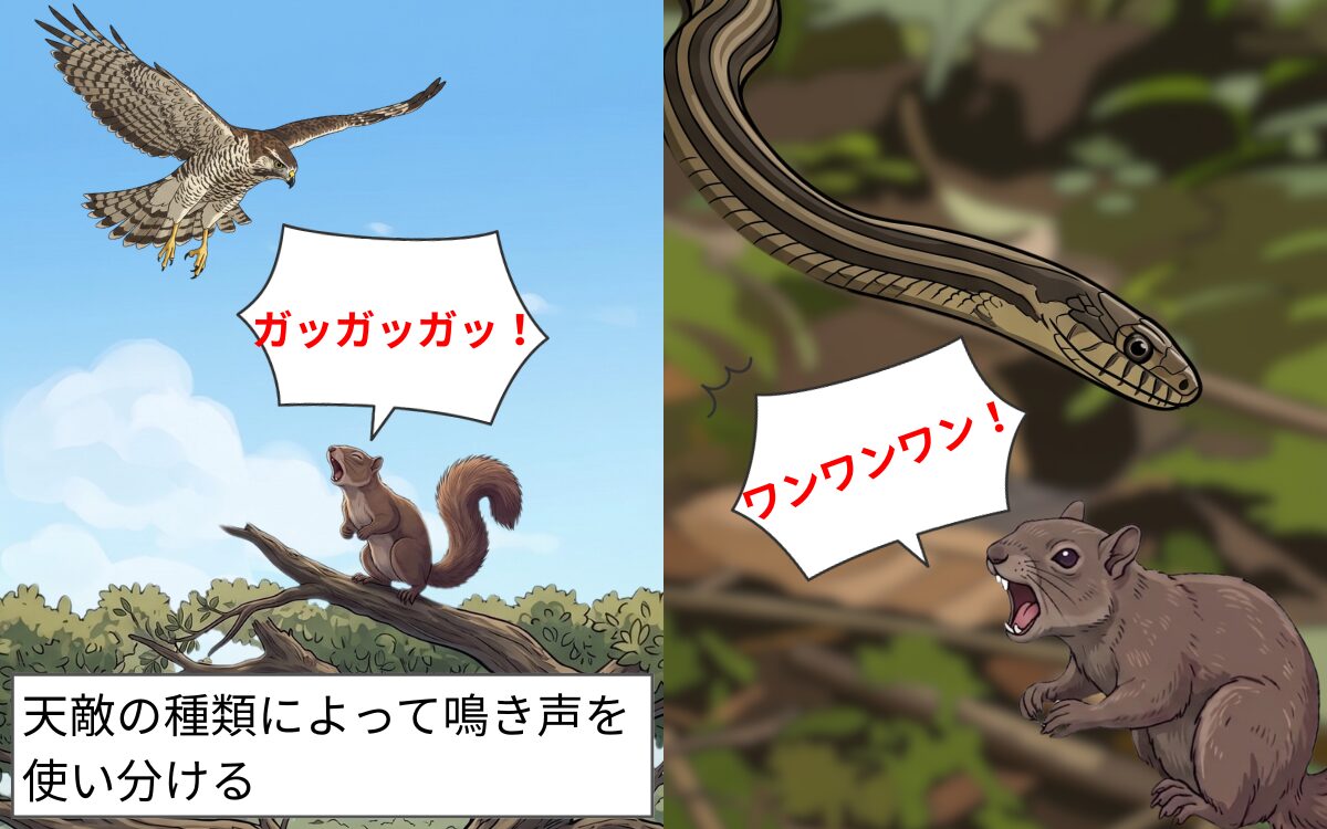 主に警戒時に鳴く