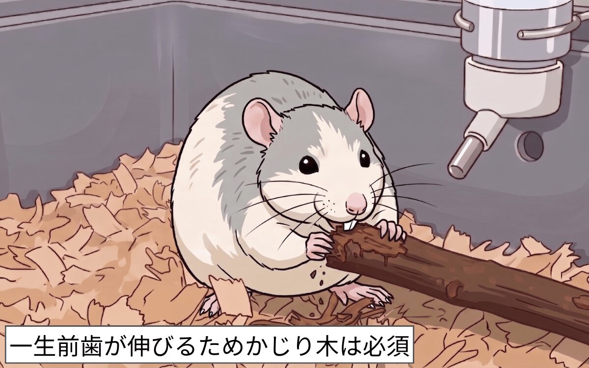 必ずかじり木を用意する