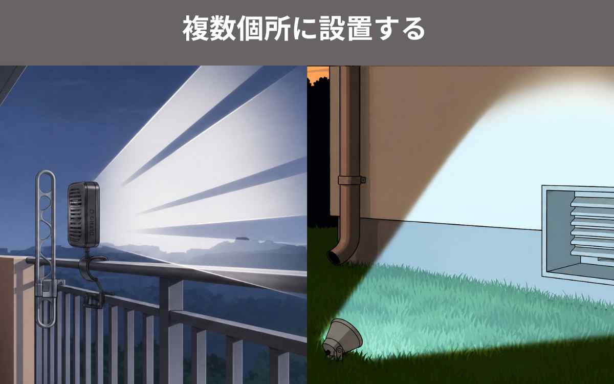 複数箇所に設置する