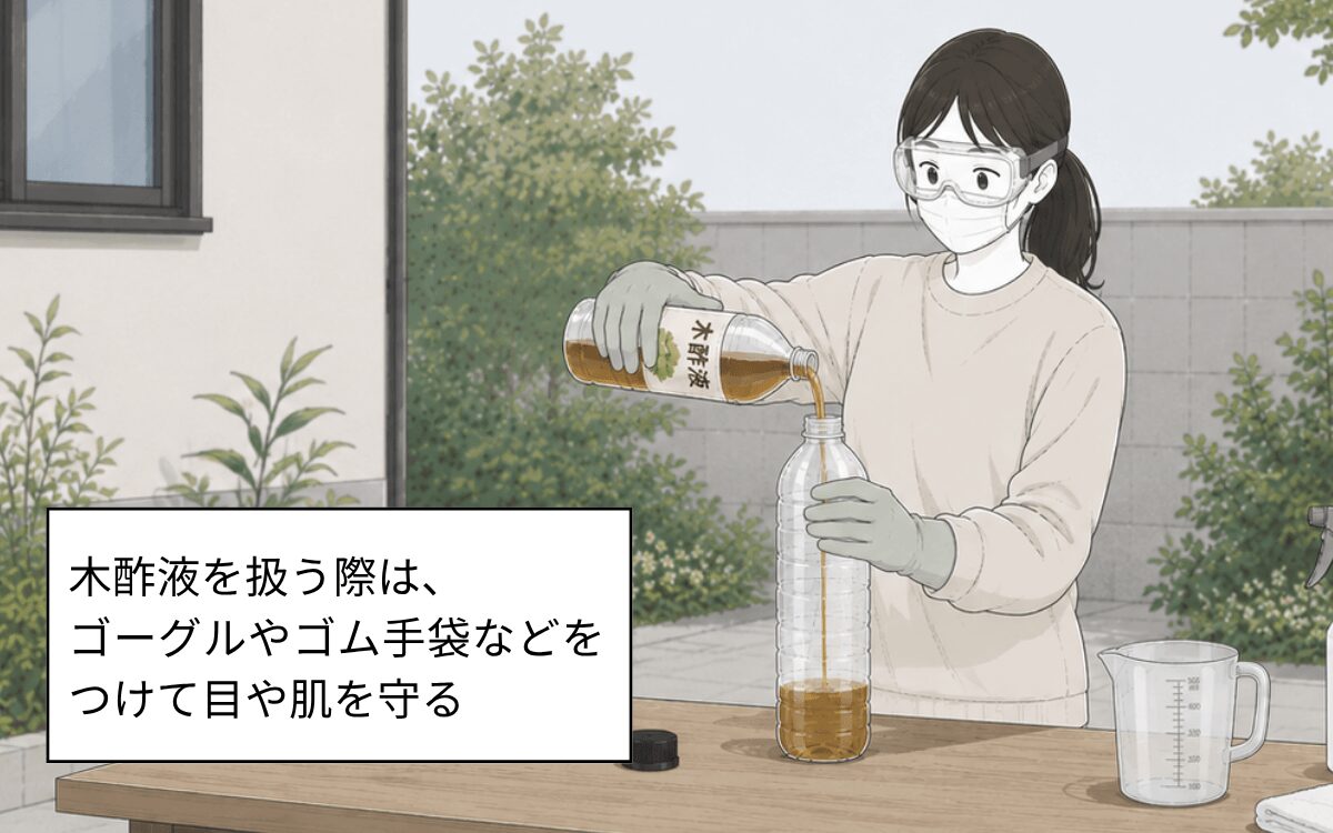 木酢液を扱う際の注意点