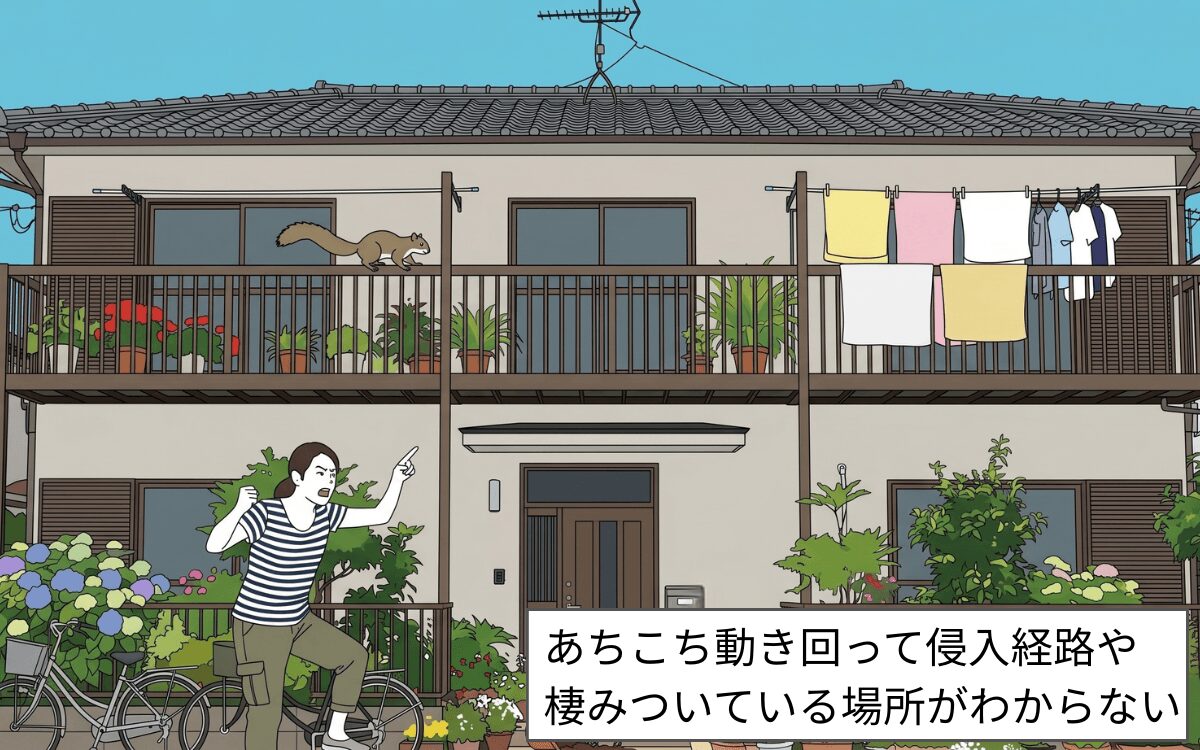 どこに棲みついているかわからない
