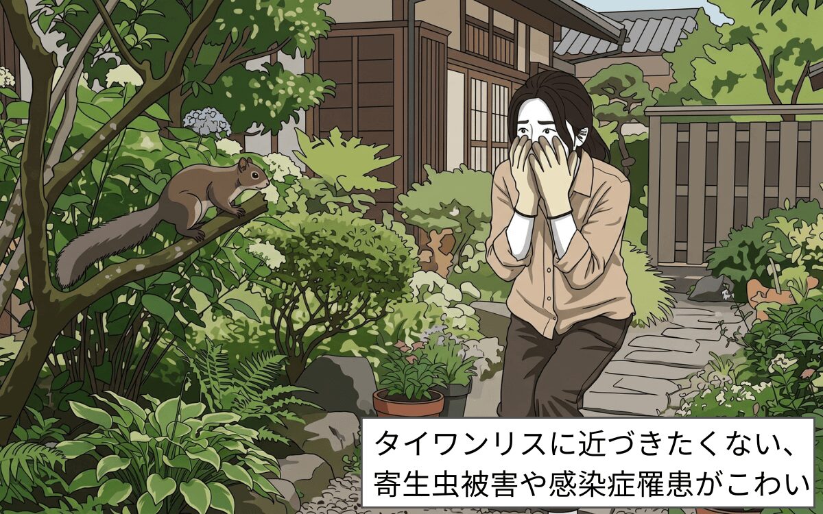 タイワンリスがこわい