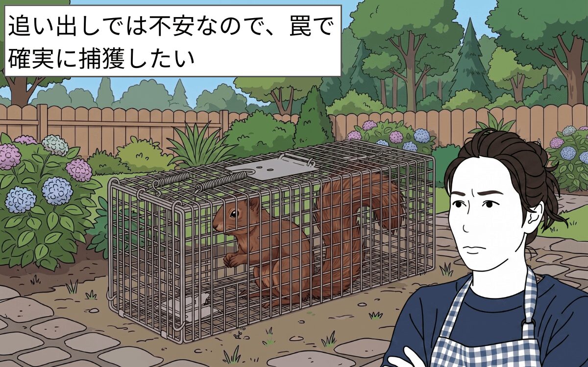 タイワンリスを捕獲したい