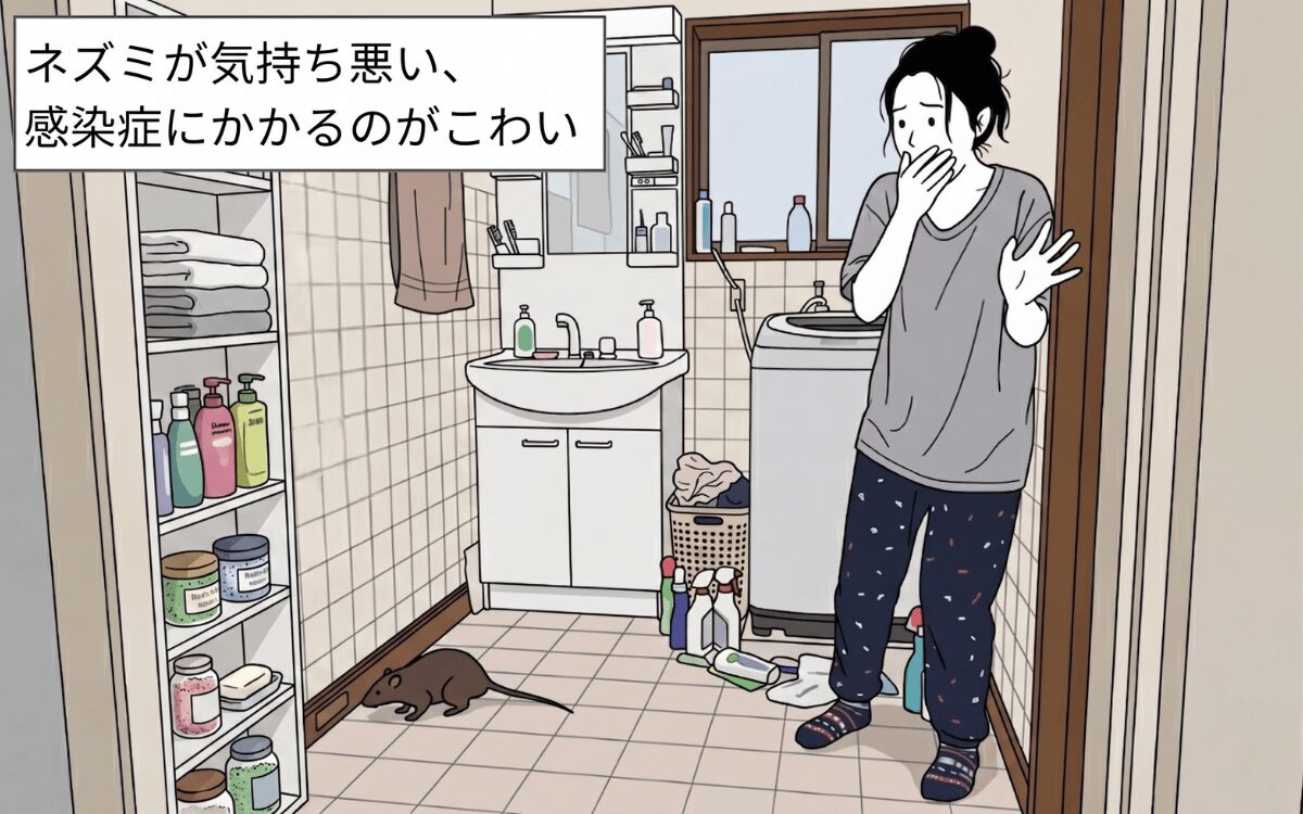 ネズミに近づくのがこわい