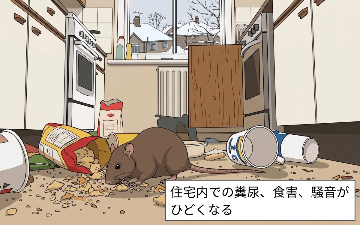 冬のネズミ