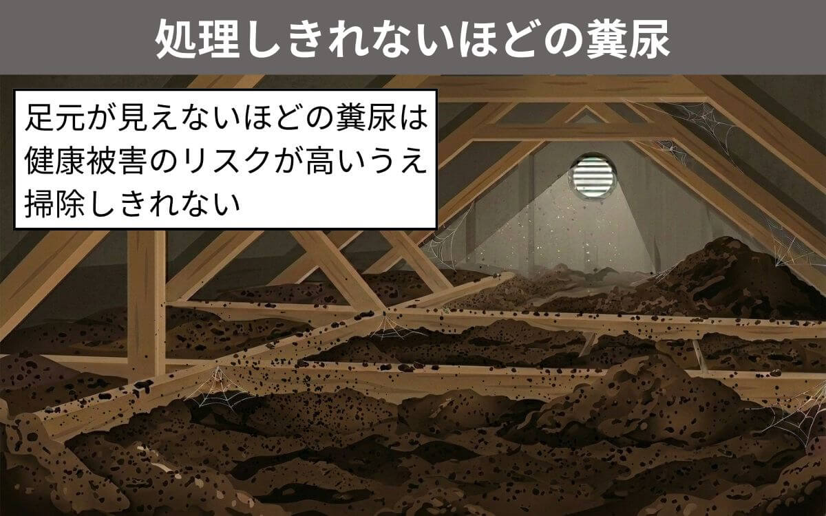 処理しきれないほどの糞尿