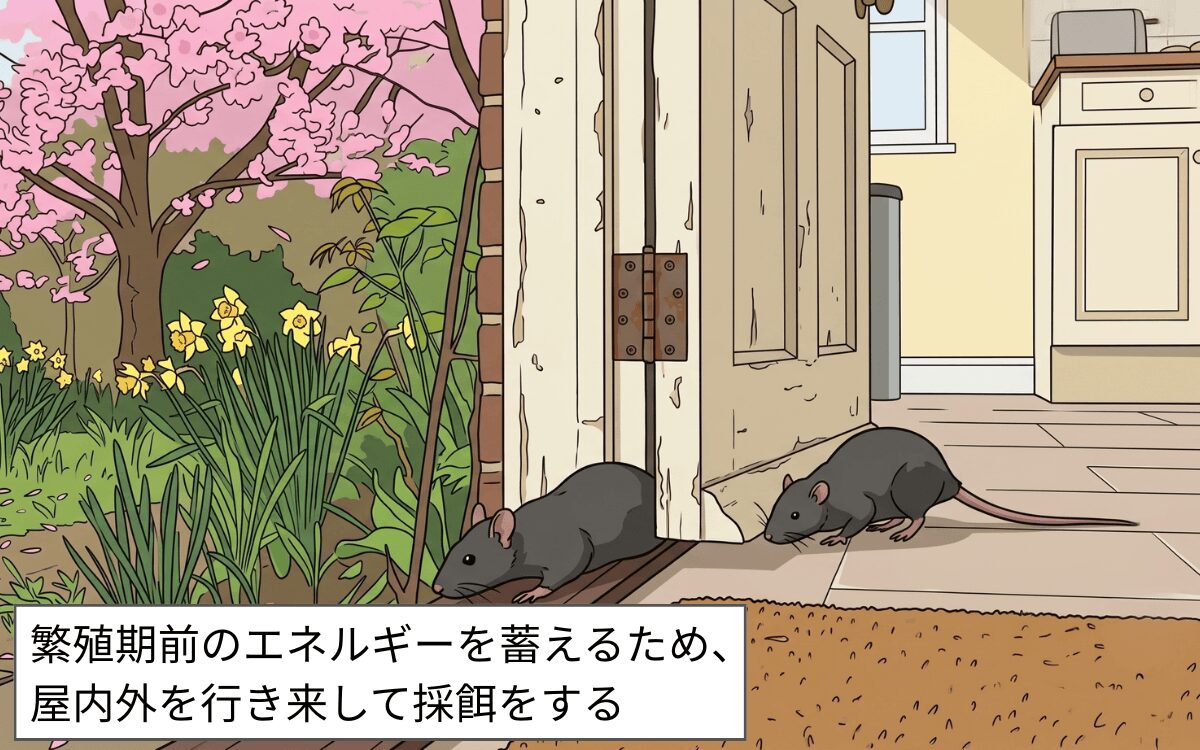 春のネズミ