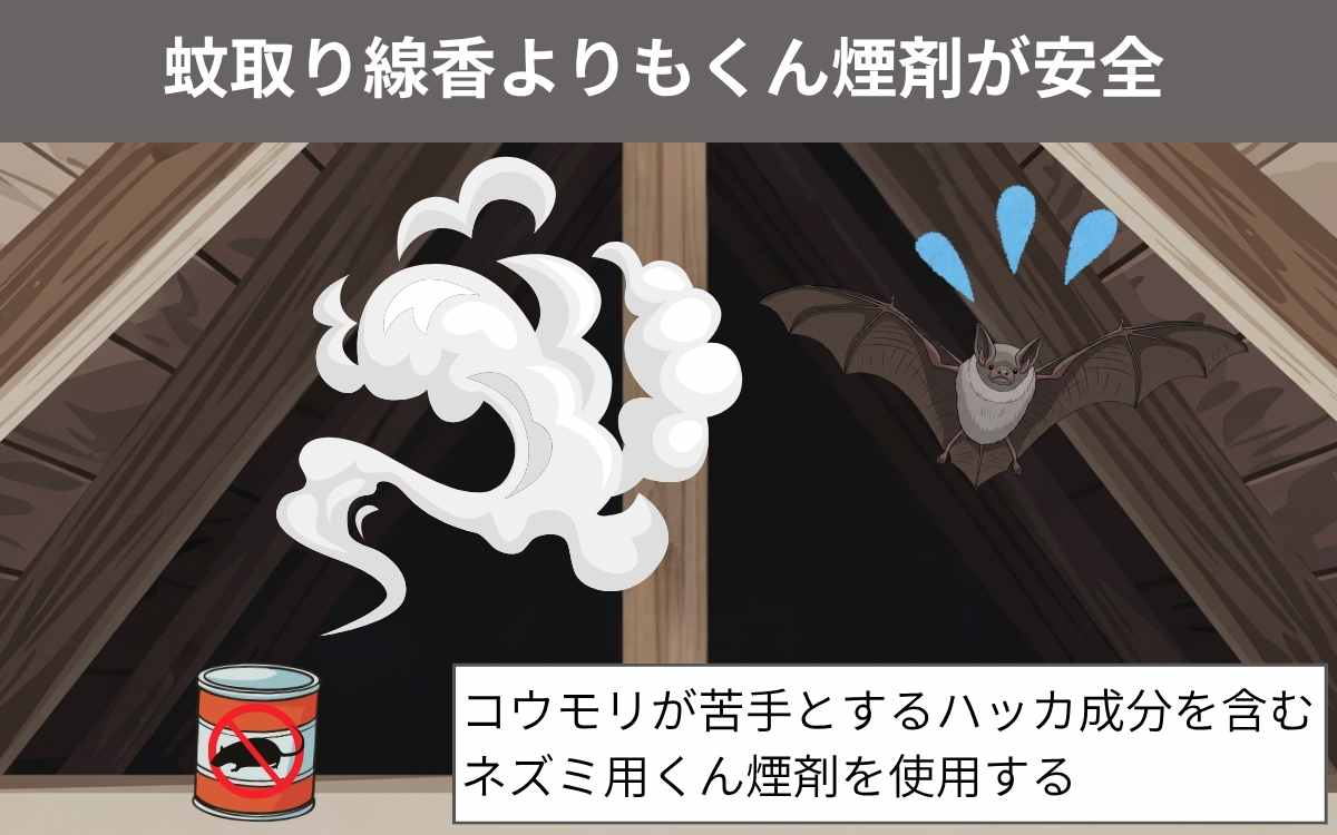 蚊取り線香よりもくん煙剤が安全