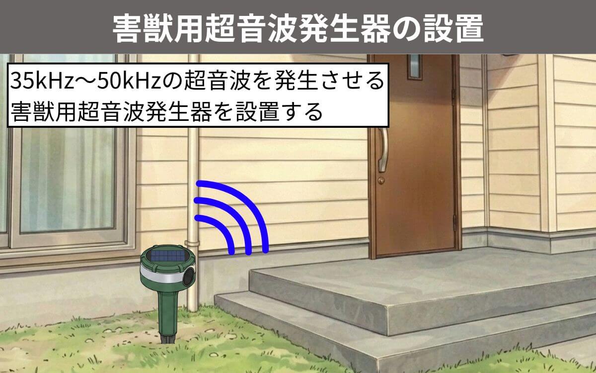 超音波発生器の設置 1