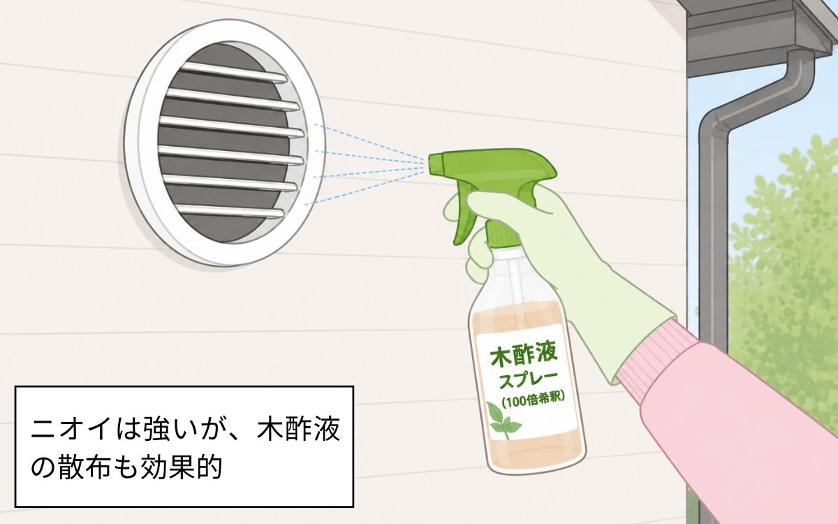木酢液の散布
