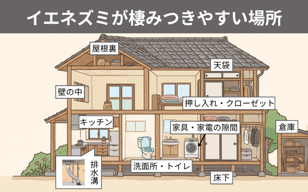 イエネズミの棲み処