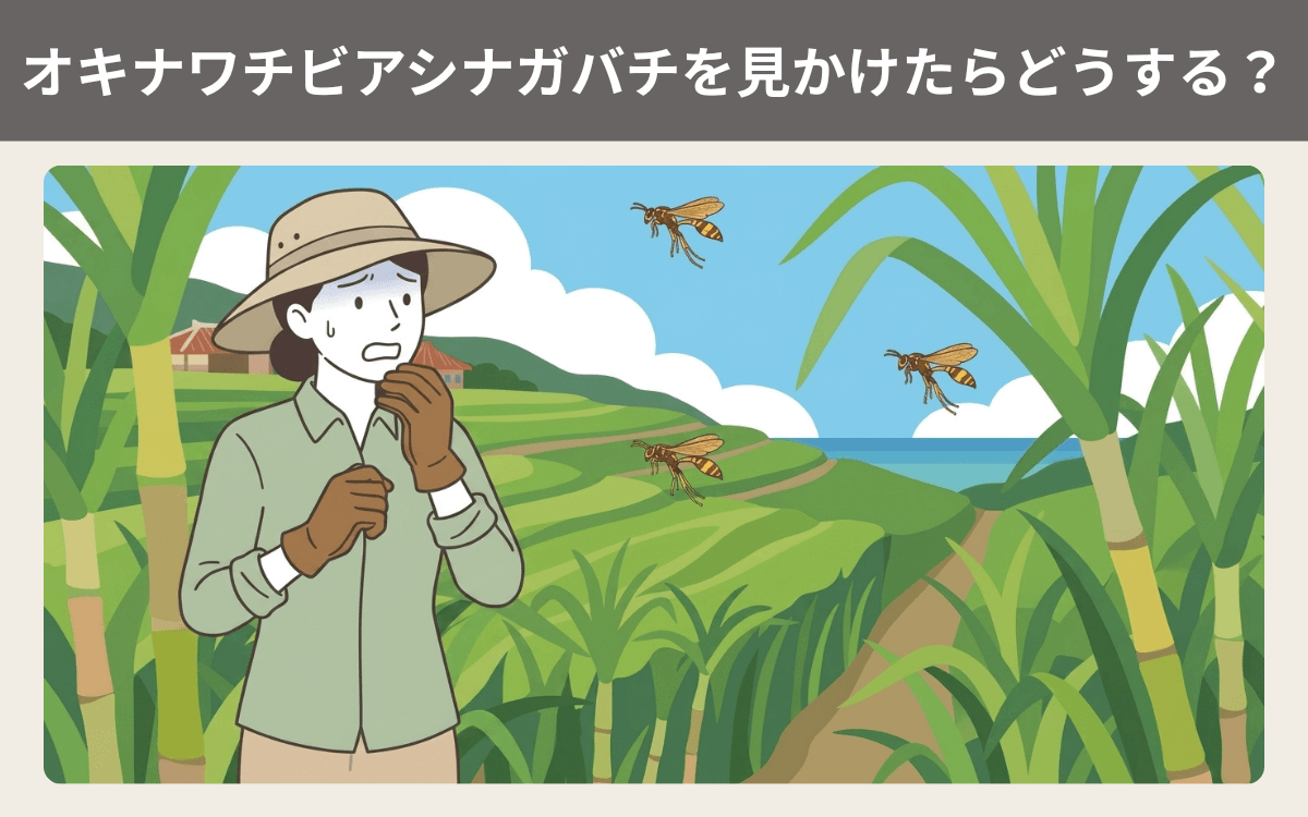 オキナワチビアシナガバチを見かけたらどうする？ 1